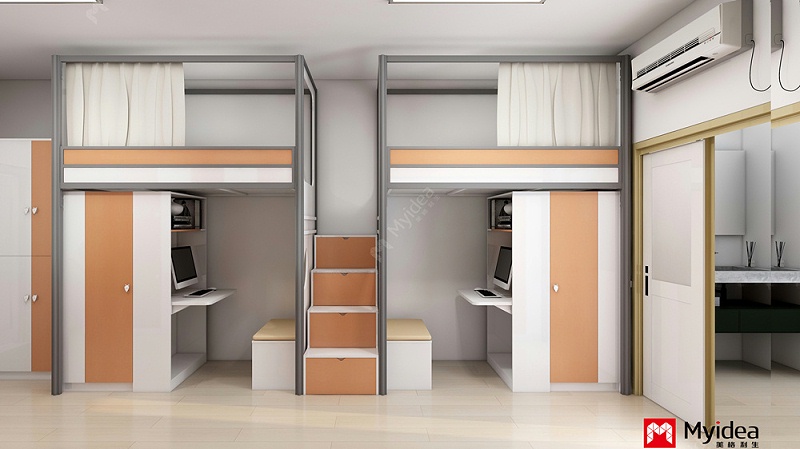 上床下桌组合床 上床下桌组合床